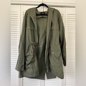 Green utility jacket